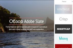Slate - webová služba od společnosti Adobe vytvářet vizuální příběhy