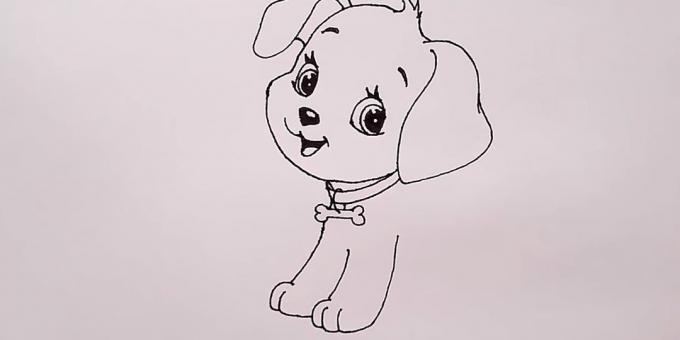 Nakreslit psa tlapa