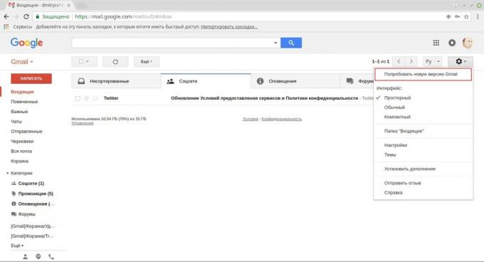 Gmail: jak začlenit nový design