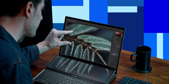 Notebook ASUS ZenBook Pro Duo 15 OLED: Přesné barvy