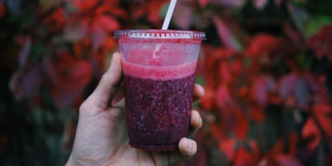 Recepty pro Blender: Blueberry smoothie s ovesnými vločkami