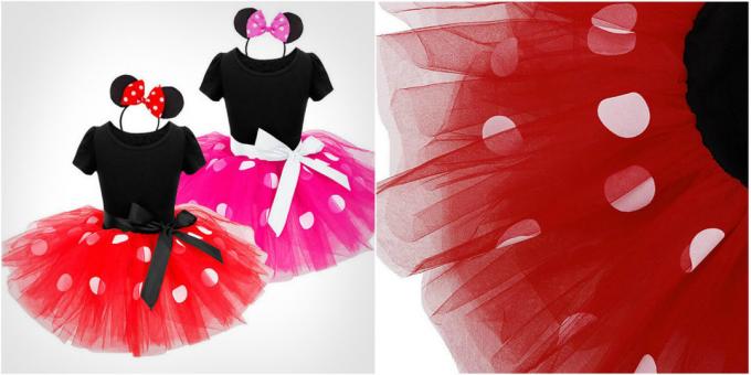 Vánoční kostýmy pro dívky: Minnie Mouse kostým
