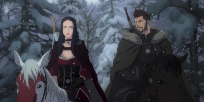 Rám z anime „The Witcher: Nightmare of the Wolf“