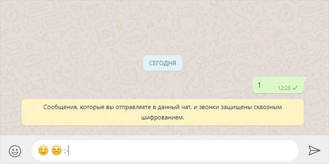 Desktop verze WhatsApp: převést text na emotikony Emoji