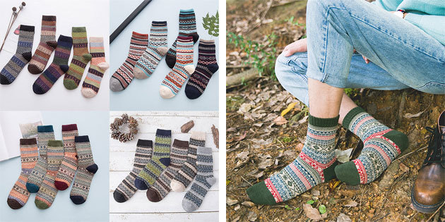 Krásné ponožky: Pánské ponožky se vzory